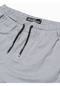 Ombre Clothing - Spodnie męskie joggery P960 - szare - XXL. Kolor: szary. Materiał: materiał, bawełna