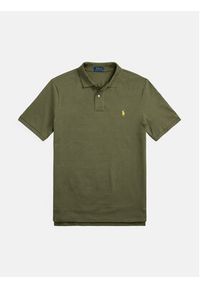 Polo Ralph Lauren Polo 710536856352 Zielony Slim Fit. Typ kołnierza: polo. Kolor: zielony. Materiał: bawełna #5