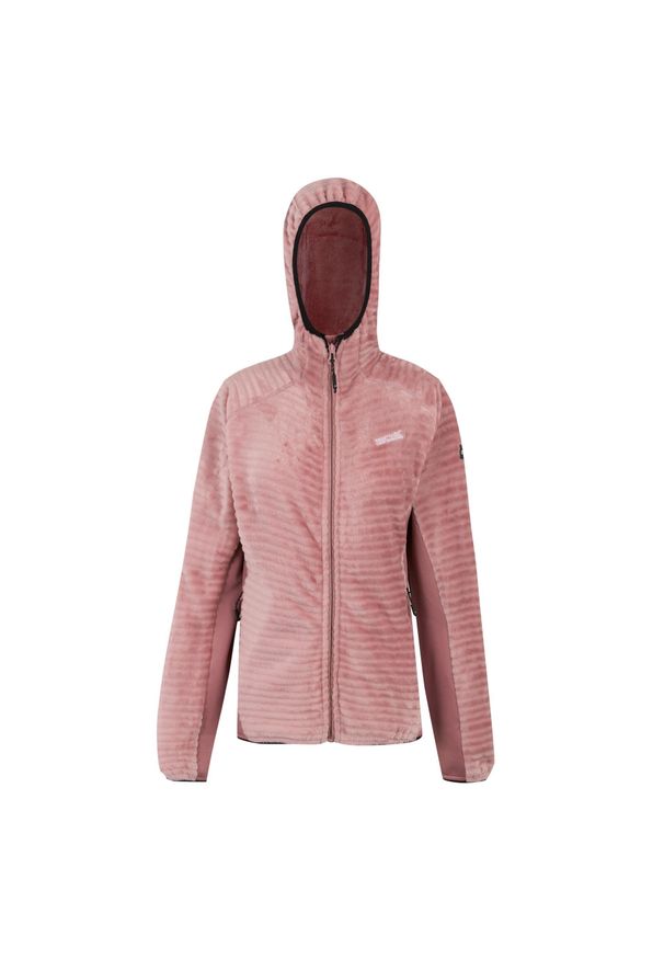 Regatta - Damska Bluza Polarowa Endra Z Kapturem. Typ kołnierza: kaptur. Kolor: różowy, czerwony, wielokolorowy. Materiał: polar. Sezon: zima