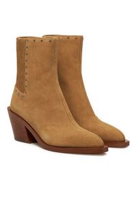 Coach Botki CU188 Brązowy. Kolor: brązowy. Materiał: skóra, zamsz #3