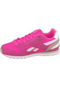 Reebok GL 3000, dziewczęce buty sportowe, Różowe. Kolor: różowy. Materiał: skóra, zamsz