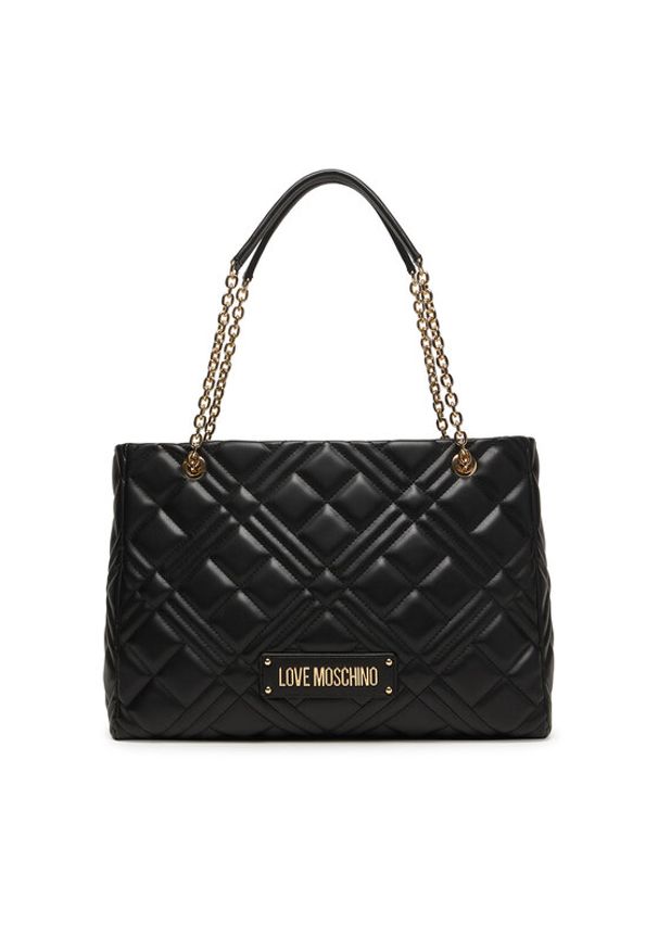 Love Moschino - LOVE MOSCHINO Torebka JC4145PP1OLA0000 Czarny. Kolor: czarny. Materiał: skórzane