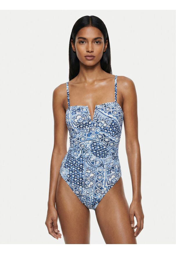 Lauren Ralph Lauren - LAUREN RALPH LAUREN Strój kąpielowy 20640066 Niebieski. Kolor: niebieski. Materiał: syntetyk