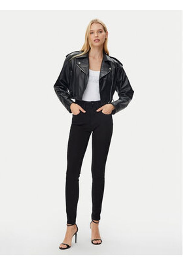Guess Jeansy W5RA34 D5LM1 Czarny Slim Fit. Kolor: czarny
