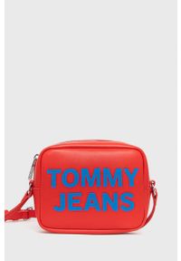 Tommy Jeans Torebka kolor czerwony. Kolor: czerwony. Rodzaj torebki: na ramię