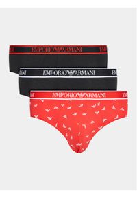 Komplet 3 par slipów Emporio Armani Underwear. Materiał: bawełna. Wzór: kolorowy #1