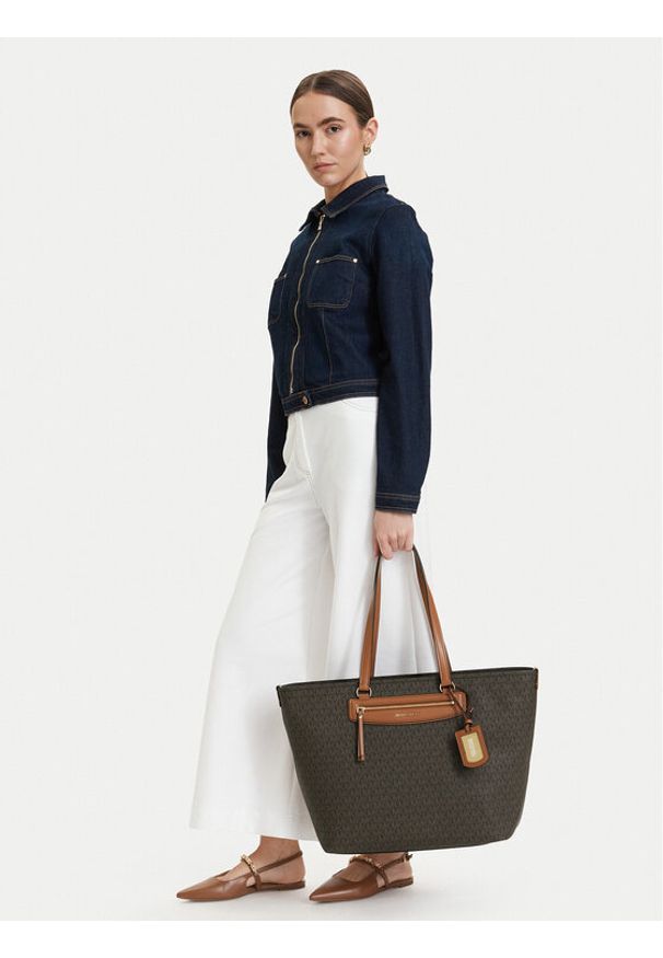 MICHAEL Michael Kors Torebka Jet Set 30S6GTVT4B Brązowy. Kolor: brązowy. Materiał: skórzane