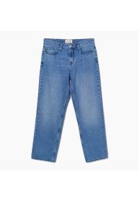 Cropp - Niebieskie jeansy loose - Niebieski. Kolor: niebieski. Długość: długie #1
