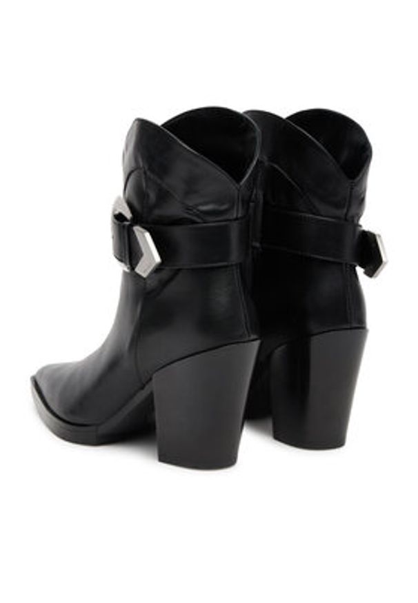 Karl Lagerfeld - KARL LAGERFELD Botki KL37255 Czarny. Kolor: czarny. Materiał: skóra