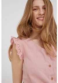 Answear Lab koszula bawełniana damska kolor różowy. Kolor: różowy. Materiał: bawełna. Styl: wakacyjny #5