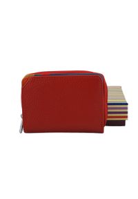 Barberini's - Portfel skórzany BARBERINI'S czerwony D-8304-13. Kolor: czerwony. Materiał: skóra. Wzór: kolorowy #1