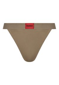 Hugo - HUGO Stringi String Red Label 50492326 Brązowy. Kolor: brązowy. Materiał: bawełna