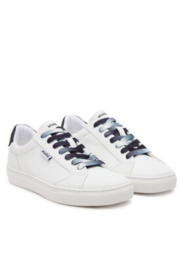 Hugo - HUGO Sneakersy Morrie 50536361 Biały. Kolor: biały. Materiał: skóra