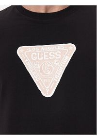 Guess T-Shirt M4YI35 J1314 Czarny Slim Fit. Kolor: czarny. Materiał: bawełna