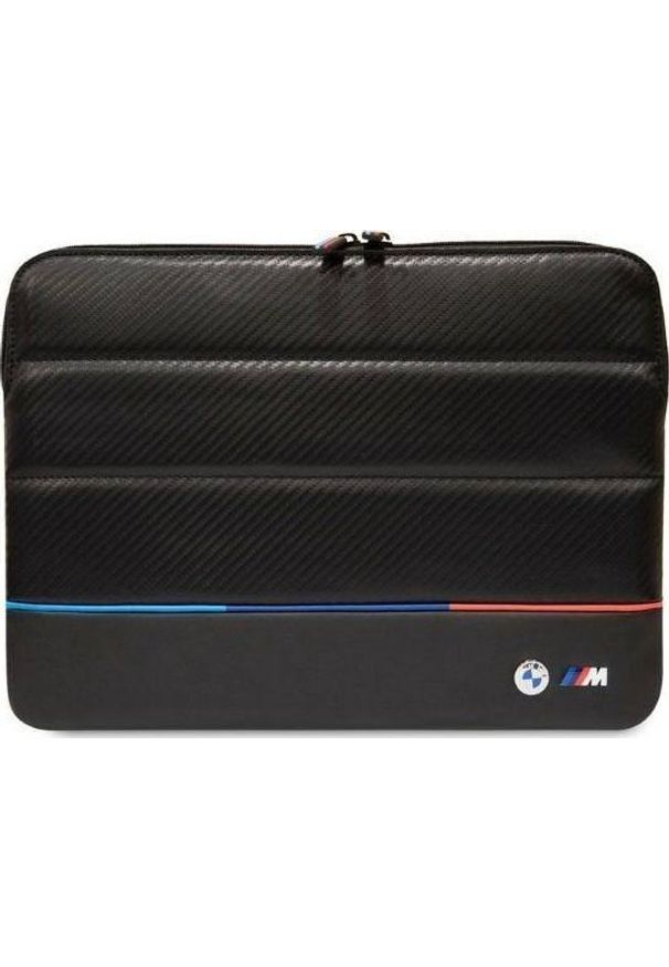 Plecak BMW Oryginalne Etui LAPTOP 14" BMW Sleeve Carbon Tricolor (BMCS14PUCARTCBK) czarne. Kolor: czarny