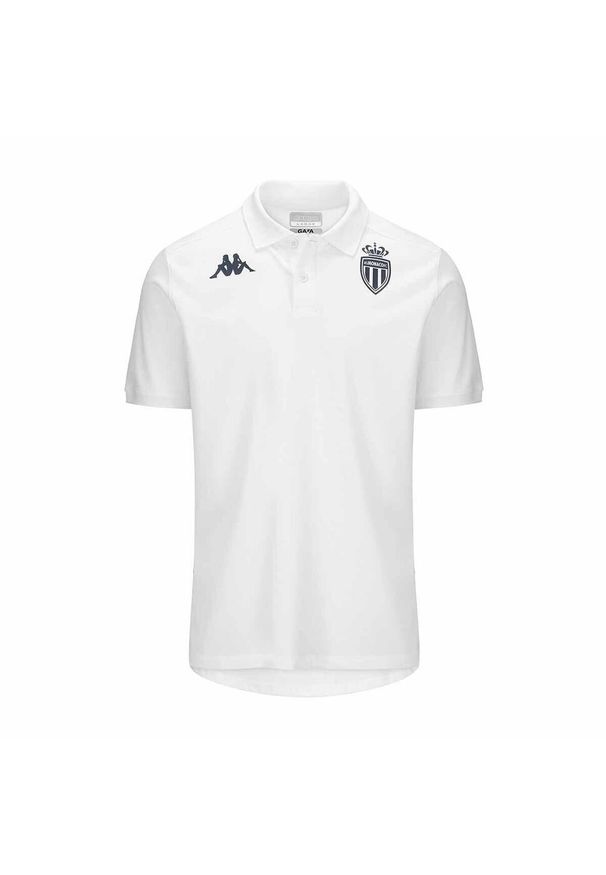 Kappa - Polo AS Monaco Acramy 2024/25. Typ kołnierza: polo. Kolor: wielokolorowy, biały, czerwony. Sport: piłka nożna