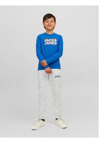 Jack&Jones Junior Spodnie dresowe 12237403 Szary Slim Fit. Kolor: szary. Materiał: syntetyk #8