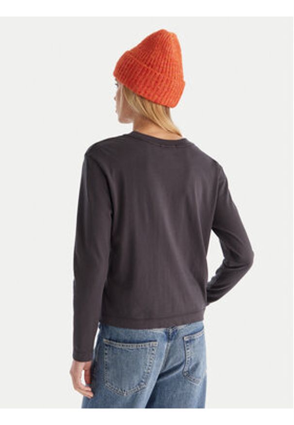 Quiksilver Bluzka Essential LS TEE EQWZT03199 Szary Regular Fit. Kolor: szary. Materiał: bawełna