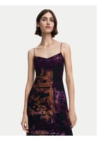 Desigual Sukienka codzienna Rosy 24WWVK15 Kolorowy Slim Fit. Okazja: na co dzień. Materiał: syntetyk, wiskoza. Wzór: kolorowy. Typ sukienki: proste. Styl: casual