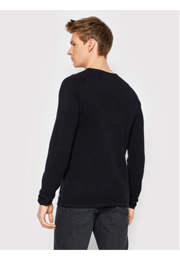 Jack & Jones Sweter Hill 12157321 Czarny Regular Fit. Kolor: czarny. Materiał: bawełna