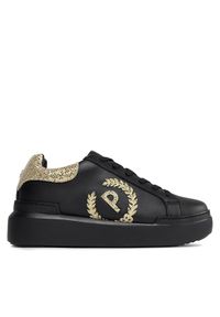 Pollini Sneakersy SA15184G1HXK100A Czarny. Kolor: czarny. Materiał: skóra