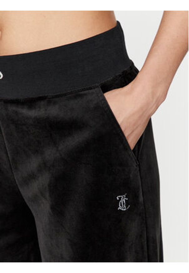 Juicy Couture Spodnie dresowe Audree JCWBJ23334 Czarny Loose Fit. Kolor: czarny. Materiał: syntetyk