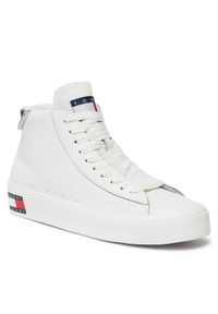 Tommy Jeans Sneakersy Tjw Vulc Leather Plat Mc EN0EN02285 Biały. Kolor: biały #1
