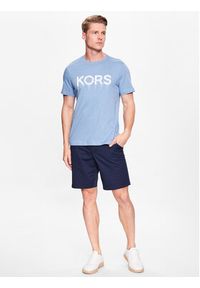 Michael Kors T-Shirt CS351IGFV4 Błękitny Regular Fit. Kolor: niebieski. Materiał: bawełna #4