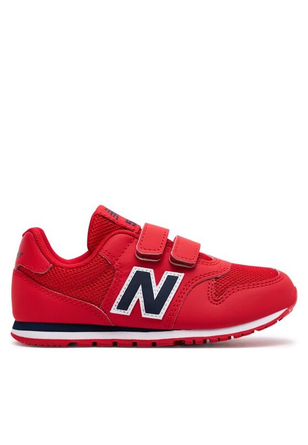 New Balance Sneakersy PV500CRN Czerwony. Kolor: czerwony. Materiał: skóra