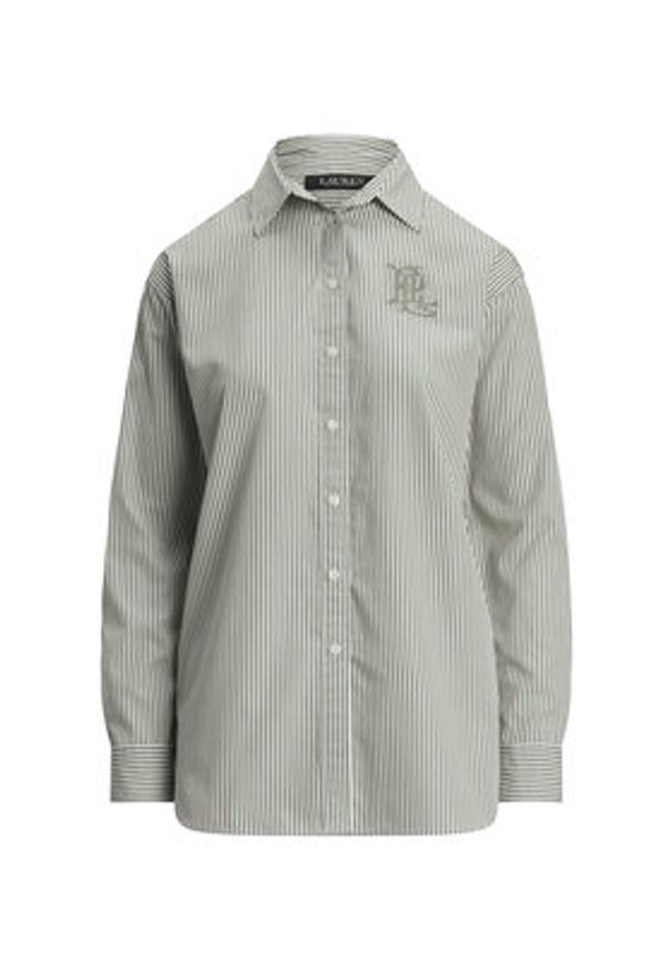 Lauren Ralph Lauren - LAUREN RALPH LAUREN Koszula 200963670001 Zielony Relaxed Fit. Kolor: zielony. Materiał: bawełna