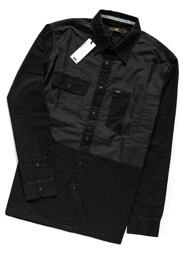 Lee - KOSZULA LEE TECHNICAL WHIZZIT SHIRT BLACK L68FUX01 112117107