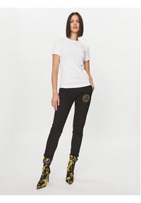 Versace Jeans Couture T-Shirt 75HAHT06 Biały Slim Fit. Kolor: biały. Materiał: bawełna #4