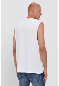 AllSaints T-shirt męski kolor biały z nadrukiem. Okazja: na co dzień. Kolor: biały. Wzór: nadruk. Styl: casual