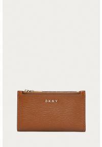 DKNY - Dkny - Portfel skórzany R92Z3C08. Kolor: brązowy. Materiał: skóra. Wzór: gładki #1