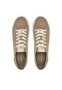 Calvin Klein Jeans Tenisówki Ess Vulc Low Mg Canvas YM0YM01209 Beżowy. Kolor: beżowy. Materiał: materiał