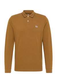 Lee - LEE LS PIQUE POLO MĘSKA KOSZULKA Z DŁUGIM RĘKAWEM LONGSLEEVE LOGO TUMBLEWEED L61VRL84. Typ kołnierza: polo. Długość rękawa: długi rękaw. Długość: długie