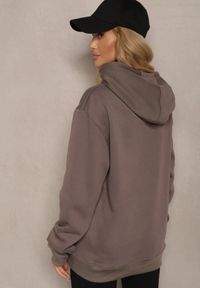 Renee - Szara Bluza Kangurka z Kapturem i Szeroką Kieszenią Vaminita. Okazja: na co dzień. Typ kołnierza: kaptur. Kolor: szary. Styl: sportowy, rockowy, casual, wizytowy