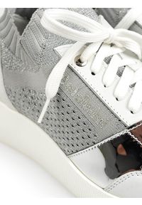 Baldinini Sneakersy | DE0416S10NA | Kobieta | Biały, Srebrny. Kolor: biały, wielokolorowy, srebrny. Materiał: materiał, skóra. Wzór: nadruk, aplikacja #3