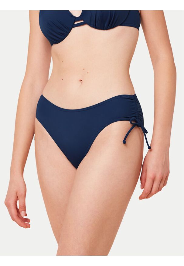 Triumph Dół od bikini Summer Mix & Match 10214741 Granatowy. Kolor: niebieski. Materiał: syntetyk