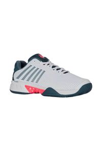 Buty do tenisa męskie K-Swiss Hypercourt Express 2. Kolor: biały. Materiał: syntetyk, materiał. Szerokość cholewki: normalna. Sport: tenis #1