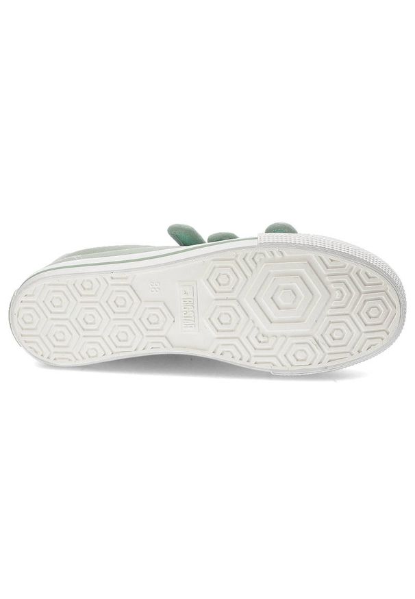 Big-Star - Zielone Trampki Big Star Damskie Wygodne Obuwie. Kolor: zielony. Materiał: materiał. Szerokość cholewki: normalna. Styl: sportowy