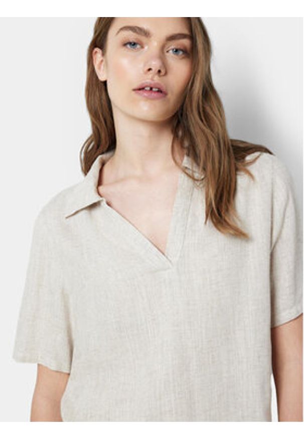 Noisy may - Noisy May Bluzka Leilani 27028730 Beżowy Regular Fit. Kolor: beżowy. Materiał: wiskoza