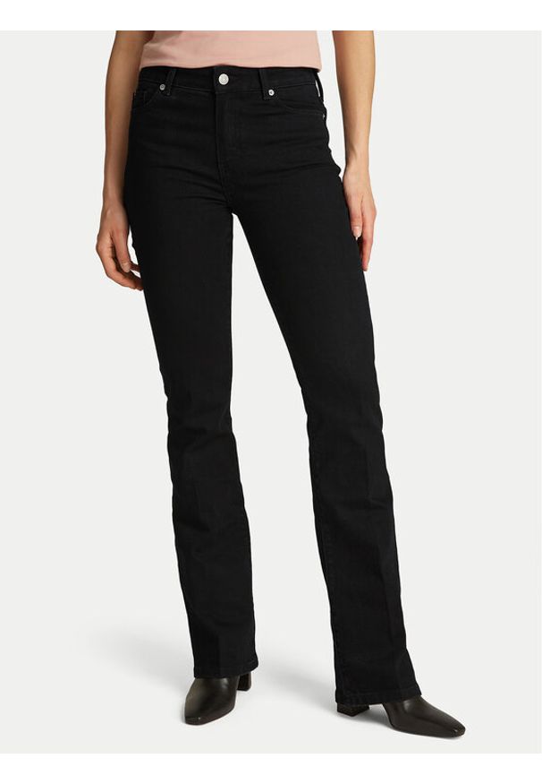 TOMMY HILFIGER - Tommy Hilfiger Jeansy WW0WW45007 Czarny Bootcut Fit. Kolor: czarny