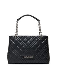 Love Moschino - LOVE MOSCHINO Torebka JC4145PP0MLA000B Czarny. Kolor: czarny. Materiał: skórzane