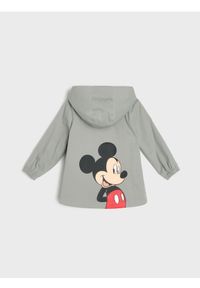 Sinsay - Kurtka z kapturem i naszywanymi kieszeniami Mickey Mouse - zielony. Typ kołnierza: kaptur. Kolor: zielony. Wzór: motyw z bajki #1