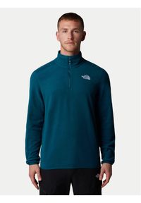 The North Face Polar Glacier NF0A855W Granatowy Regular Fit. Kolor: niebieski. Materiał: syntetyk