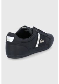 Lacoste Buty skórzane kolor czarny. Nosek buta: okrągły. Zapięcie: sznurówki. Kolor: czarny. Materiał: skóra #2