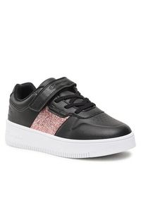 Sneakersy Champion - Rebound Platform Sparkle G S32612-CHA-KK002 Nbk/Rose Gold. Okazja: na spacer, na uczelnię. Zapięcie: rzepy. Kolor: czarny. Materiał: skóra. Obcas: na platformie #1