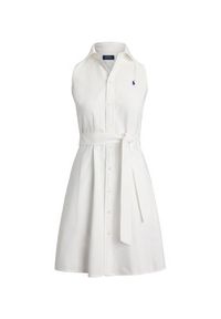 Polo Ralph Lauren Sukienka koszulowa 211906437001 Biały Regular Fit. Typ kołnierza: polo. Kolor: biały. Materiał: bawełna. Typ sukienki: koszulowe