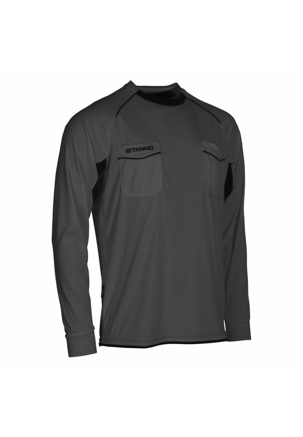 STANNO - Koszulka sędziowska z długim rękawem Stanno Bergamo. Kolor: wielokolorowy, szary, czarny, brązowy. Długość rękawa: długi rękaw. Długość: długie